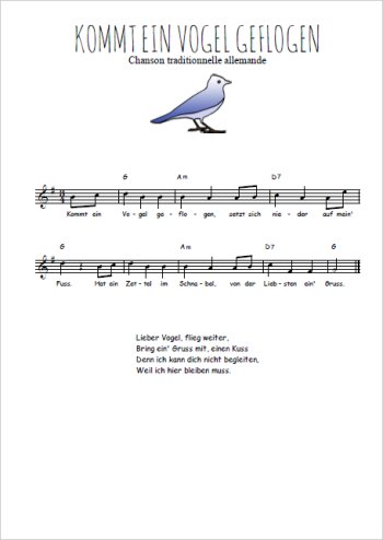 Kommt ein Vogel geflogen